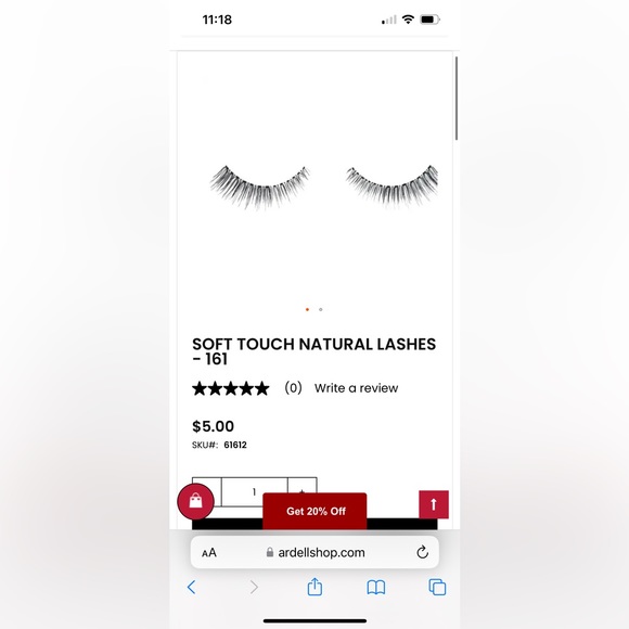 NWT Ardell Natural Lashes 161 Black - Picture 4 of 4